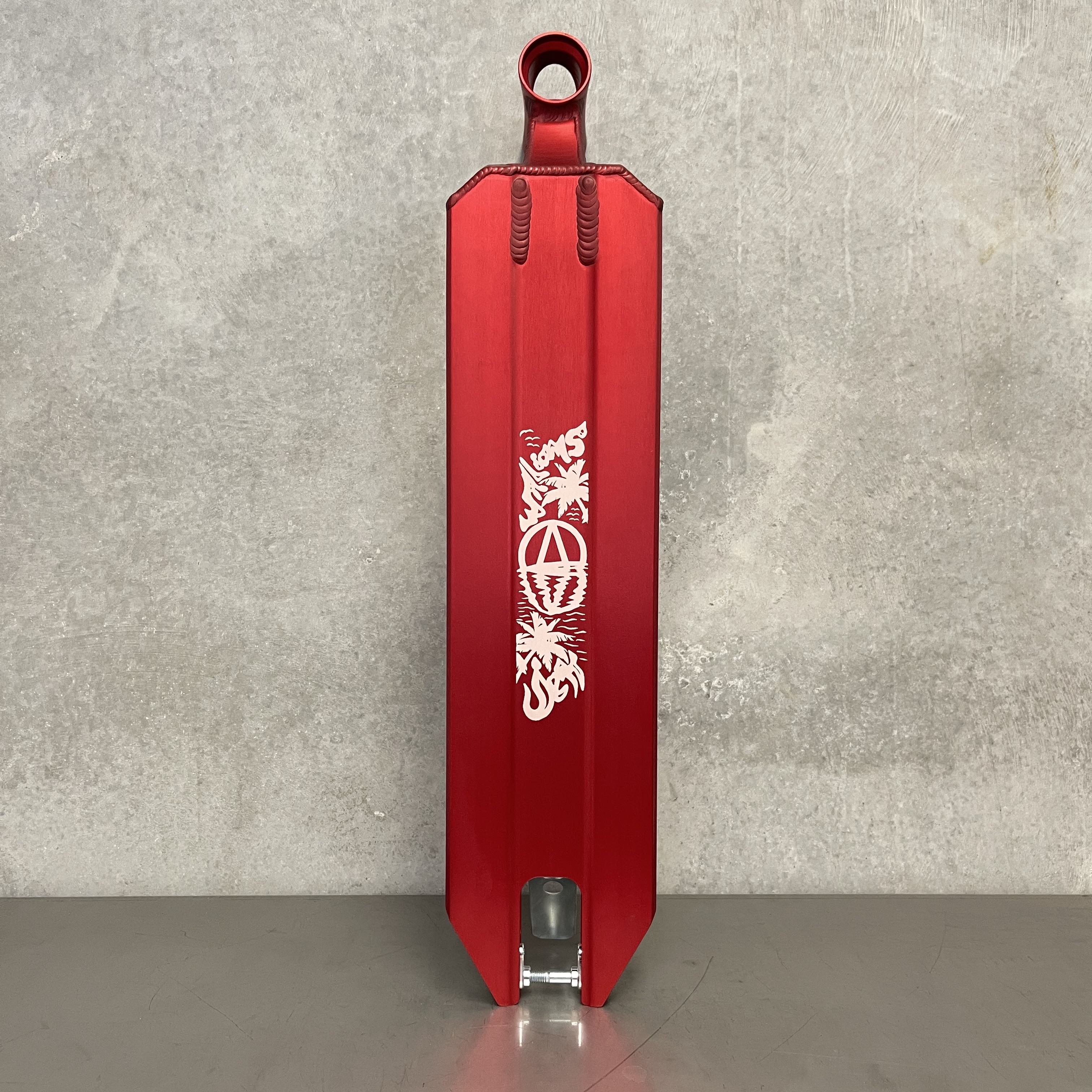 Apex Jett Williams Signature Scooter Deck - 5” x 19.3″ Red - Image 2