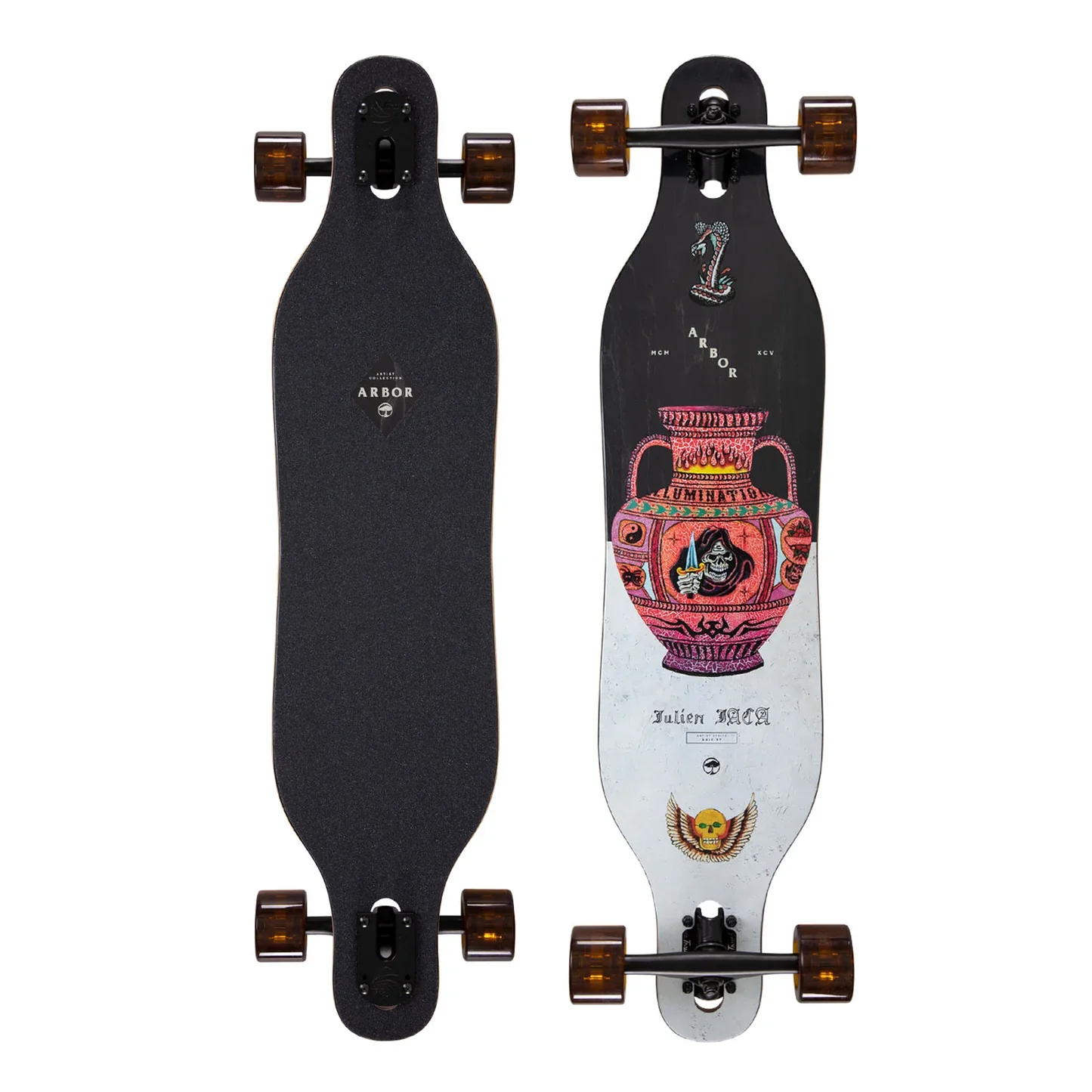 Arbor Performance Axis 37 Artist Julien Jaca Longboard Complete - 8.5"