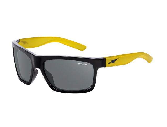 Arnette Sunglasses Easy Money - Gloss Black/Gummy Yellow