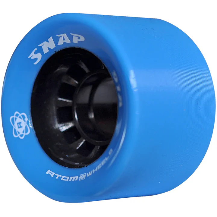 Atom Snap Roller Skate Wheels 60x40mm 91a - Blue (Set of 4) - Image 2