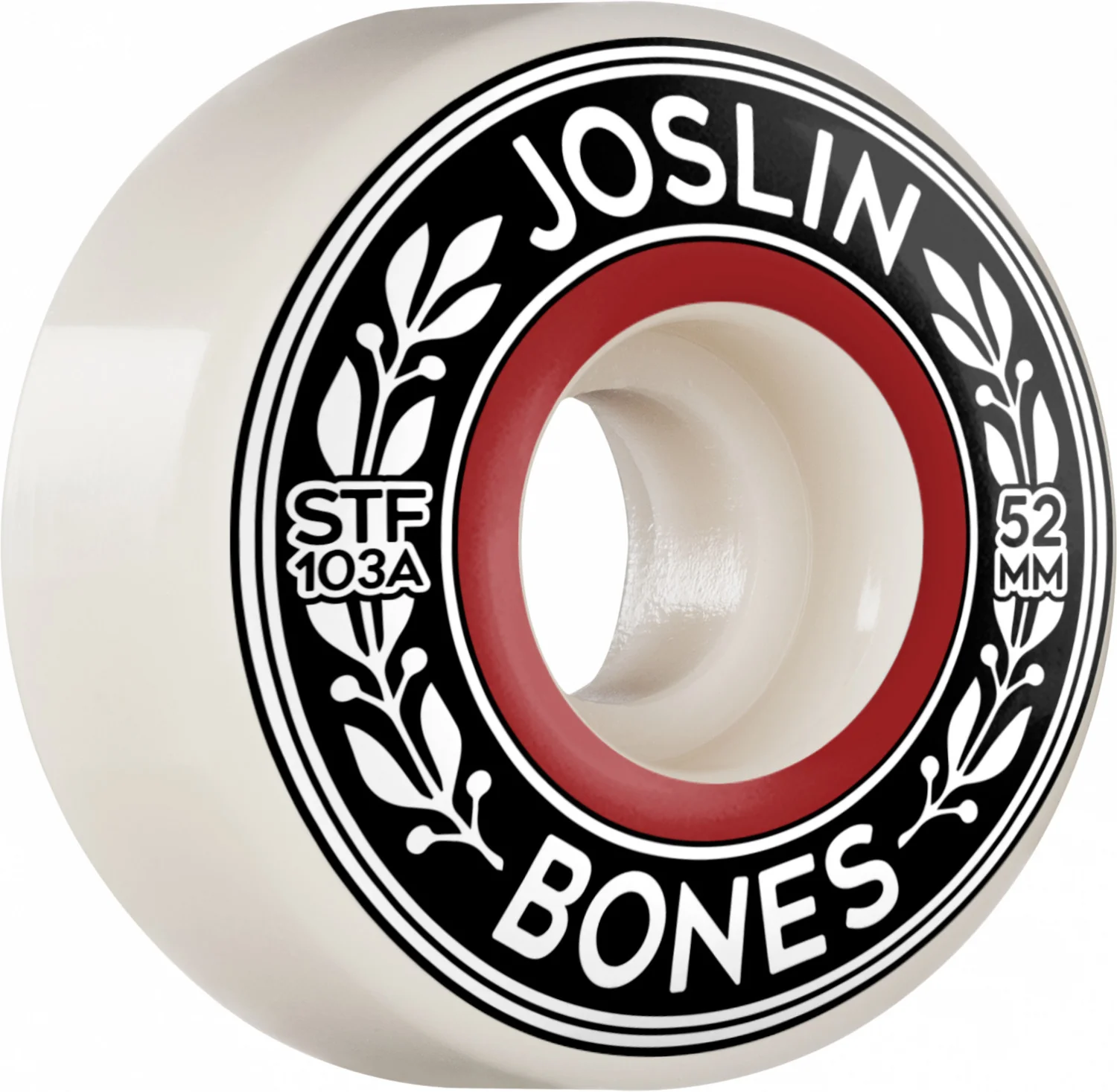 Bones STF Pro Joslin Emblem V1 Standard Wheels - White (Set of 4)
