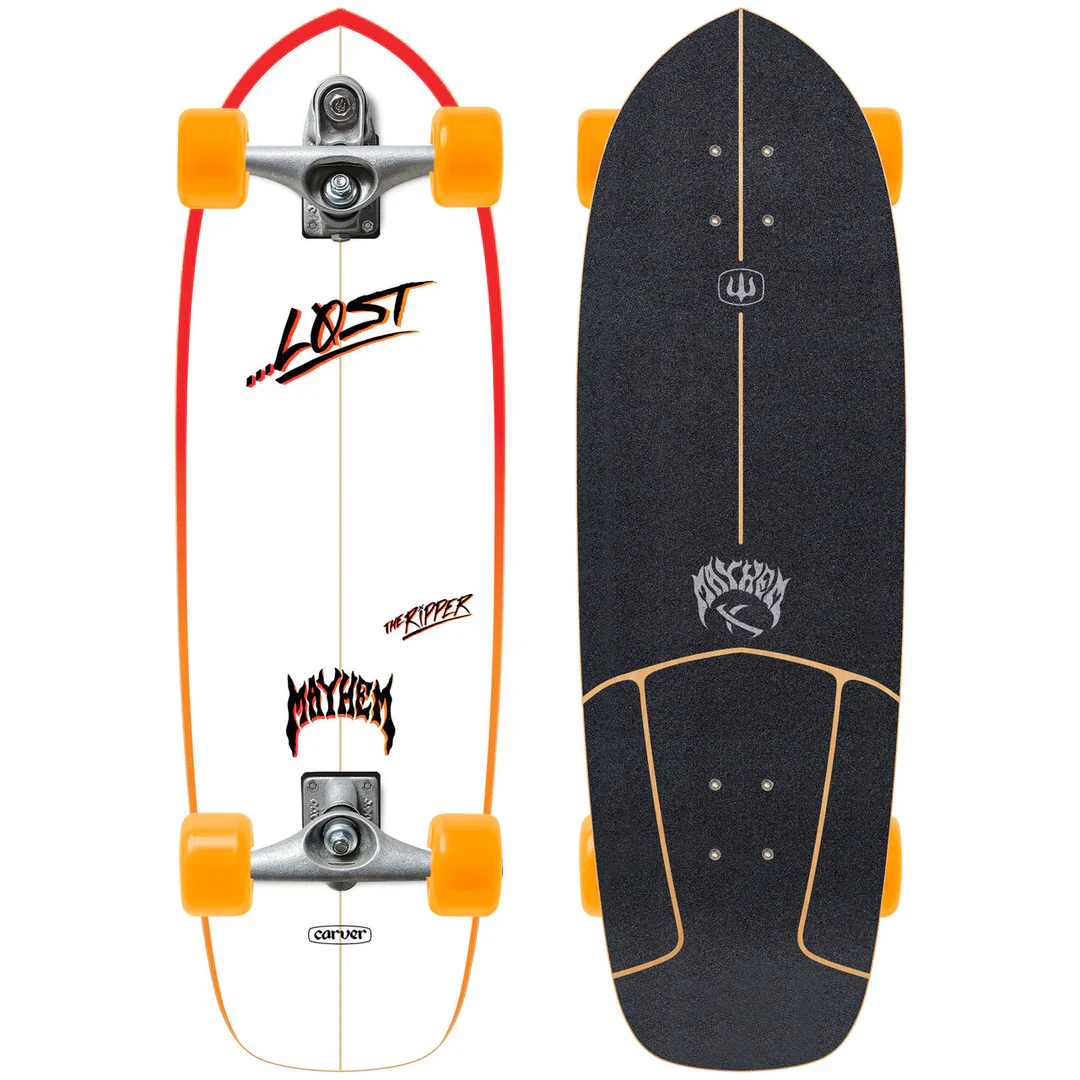 Carver Lost Rad Ripper Surfskate Complete C7 Raw - 31″