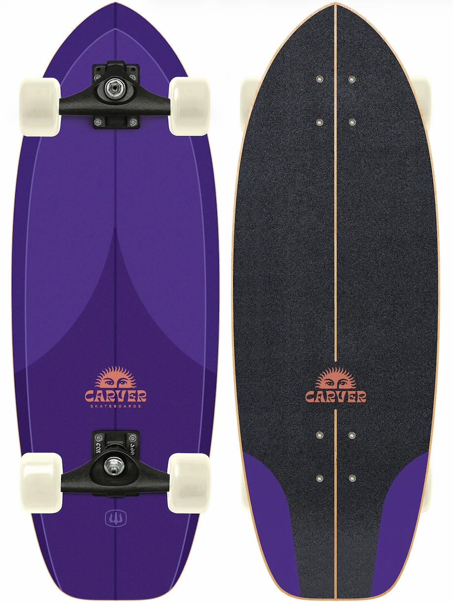 Carver Purple Haze Surfskate Complete C5 Raw (V5) - 28″