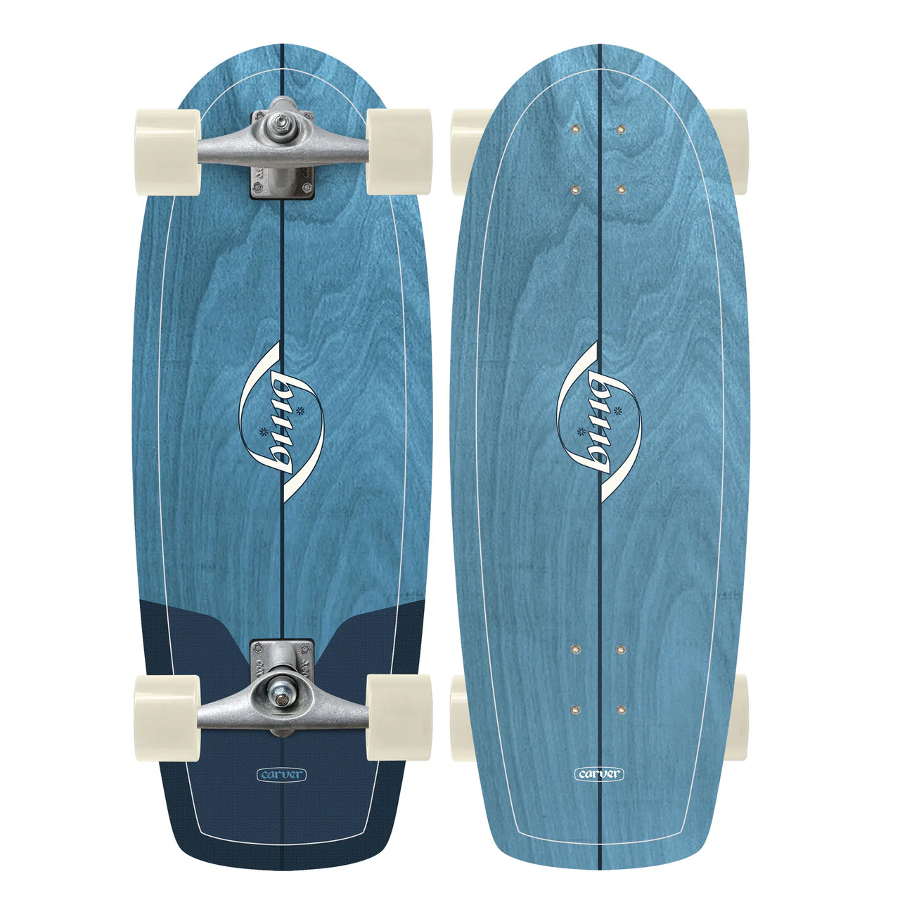 Carver x Bing Puck Surfskate Complete CX Raw (V5) - 27.5"