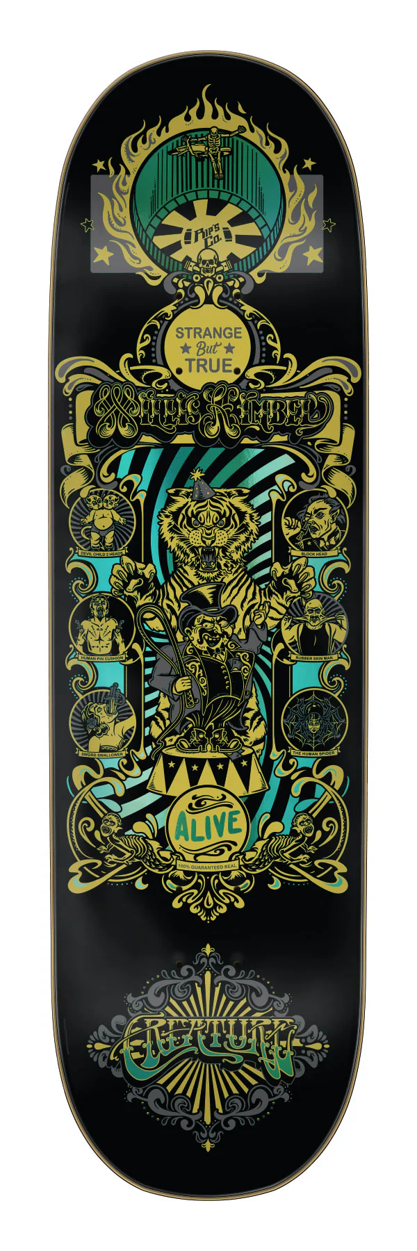 Creature Willis Kimbel Sideshow Skateboard Deck - 9.0"