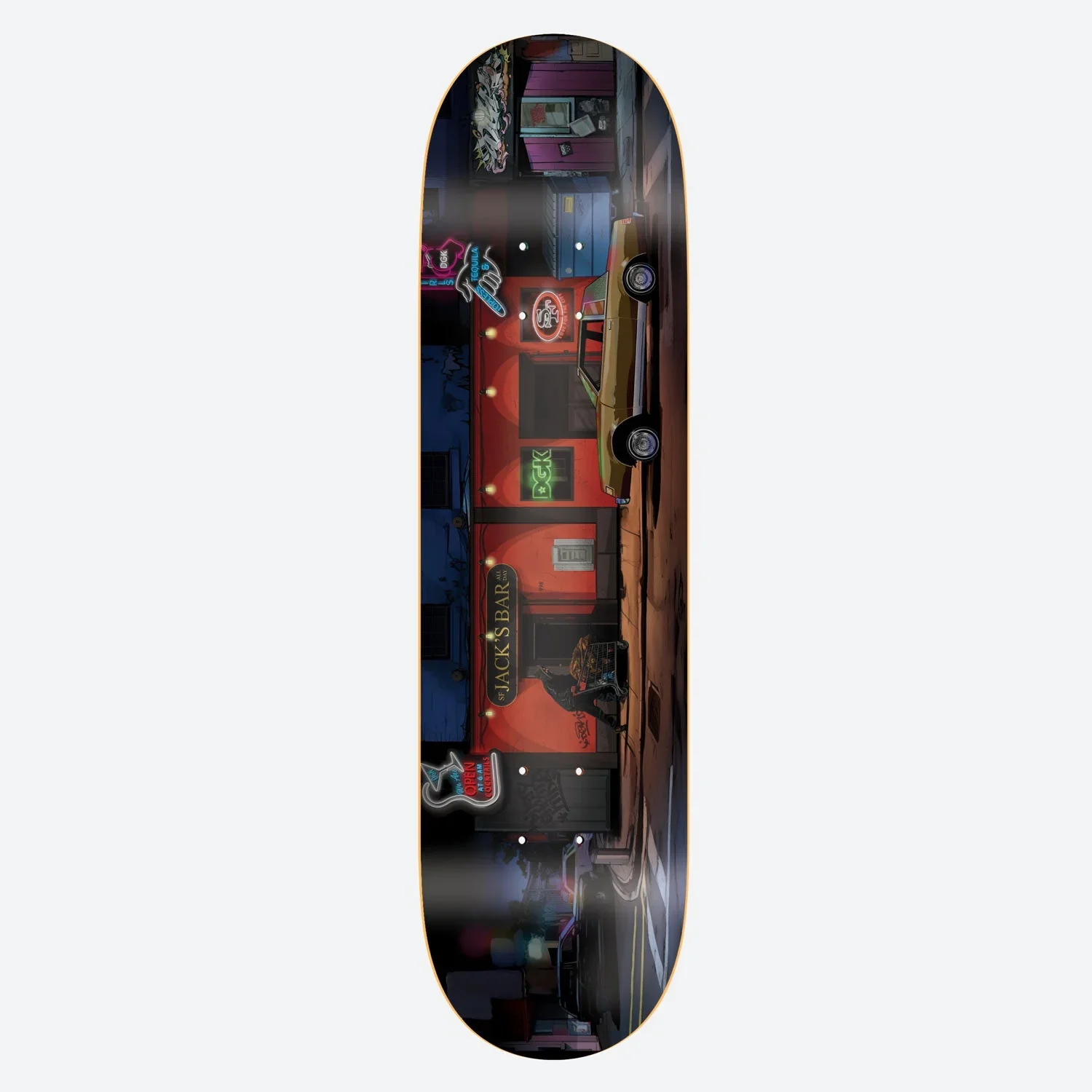 DGK Jack's Place Curtin Skateboard Deck - 8.25″ - Image 2