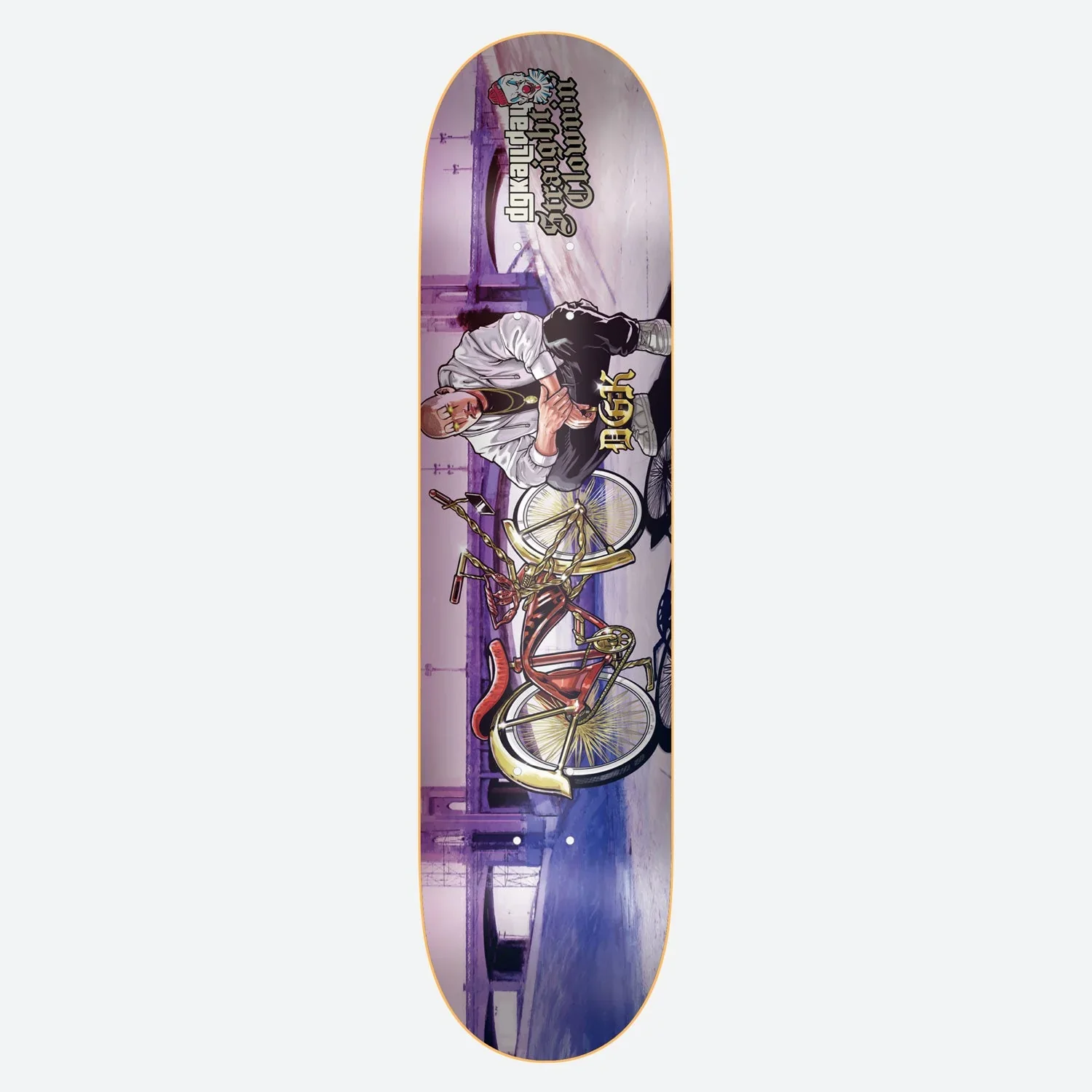 DGK Straight Clownin' Skateboard Deck - 8.38″ Multi - Image 2