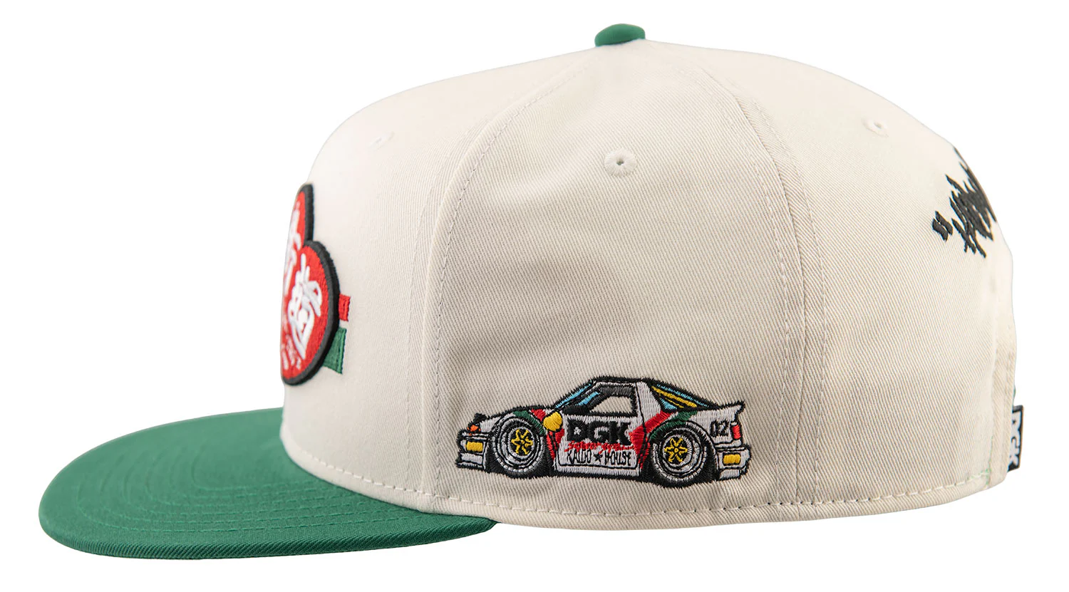 DGK x Kaido House Raceway Snapback Hat - Natural - Image 4