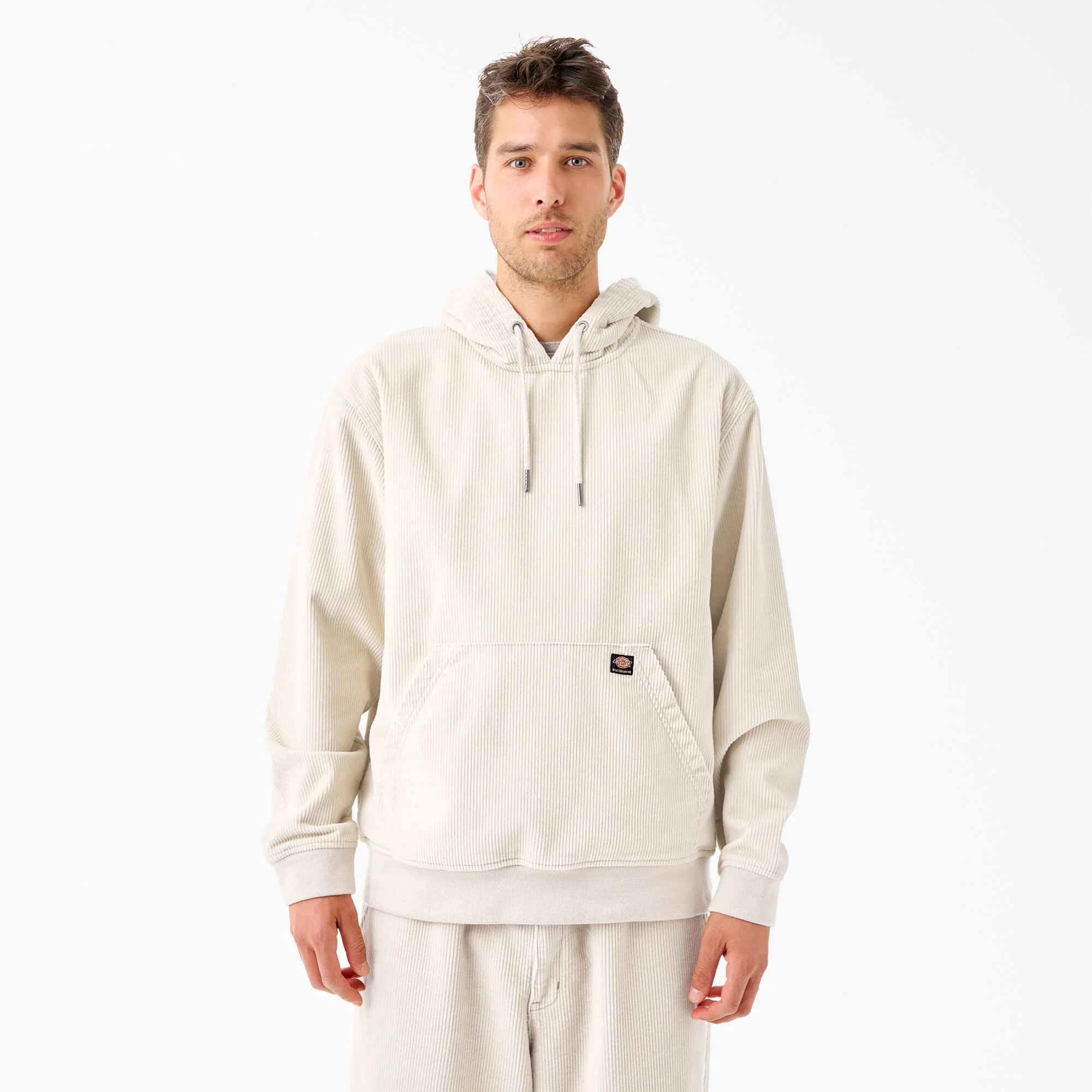 Dickies Tom Knox Corduroy Hoodie - Fog - Image 2