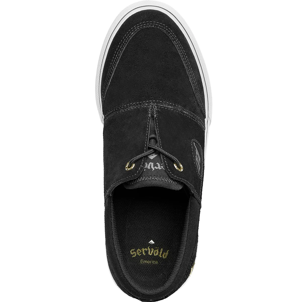 Emerica Shoes Servold - Black/White/Gold - Image 2
