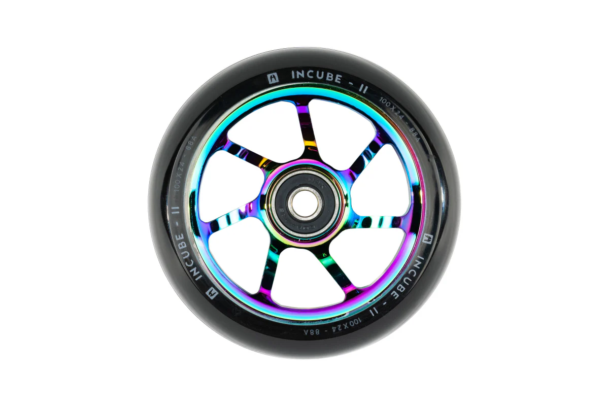 Ethic DTC Incube V2 ″8 STD″ Wheels 88a 100mm - Neo Chrome (Pair)