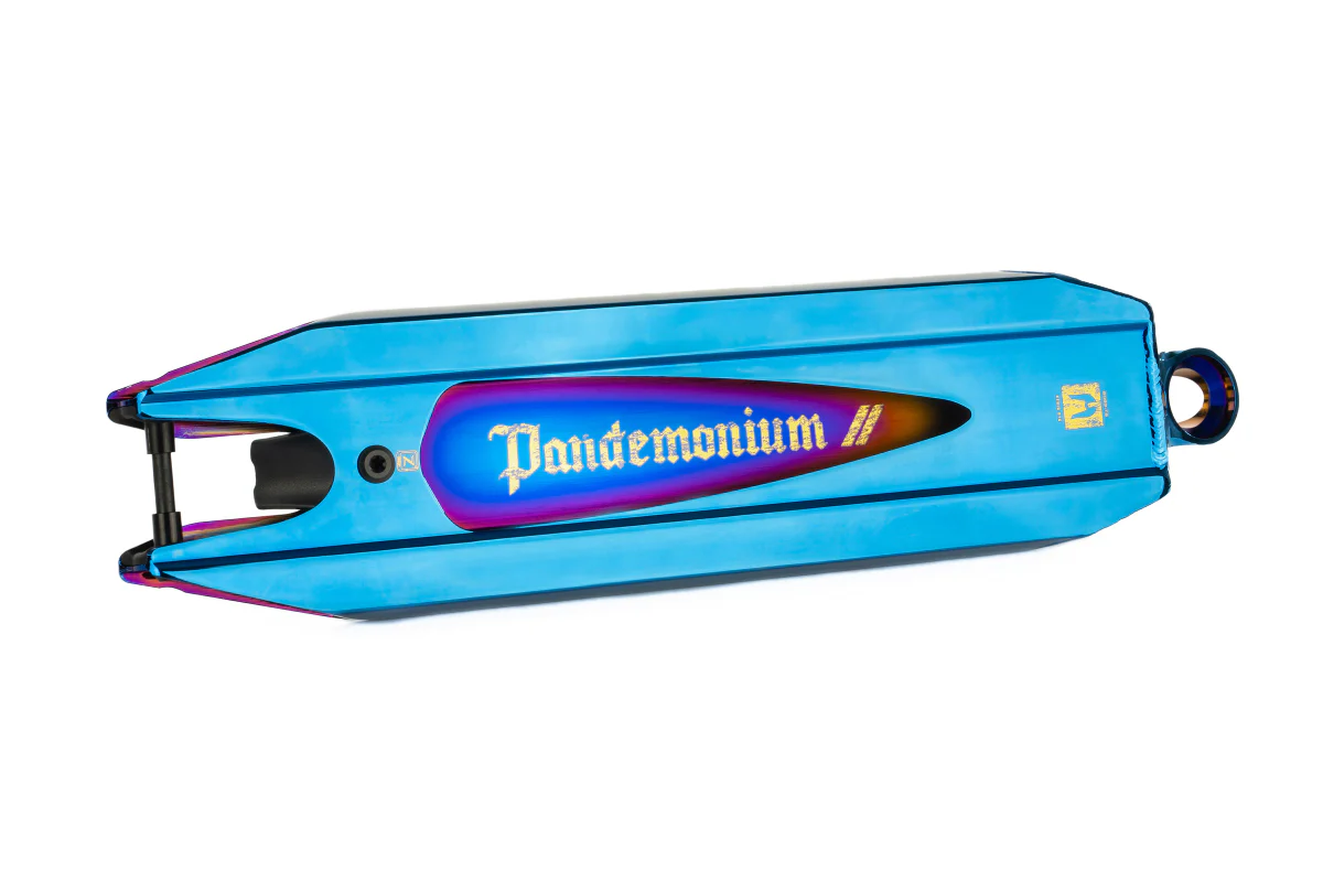 Ethic DTC Pandemonium V2 Scooter Deck 19.7″ (500mm) - Chrome Blue - Image 3