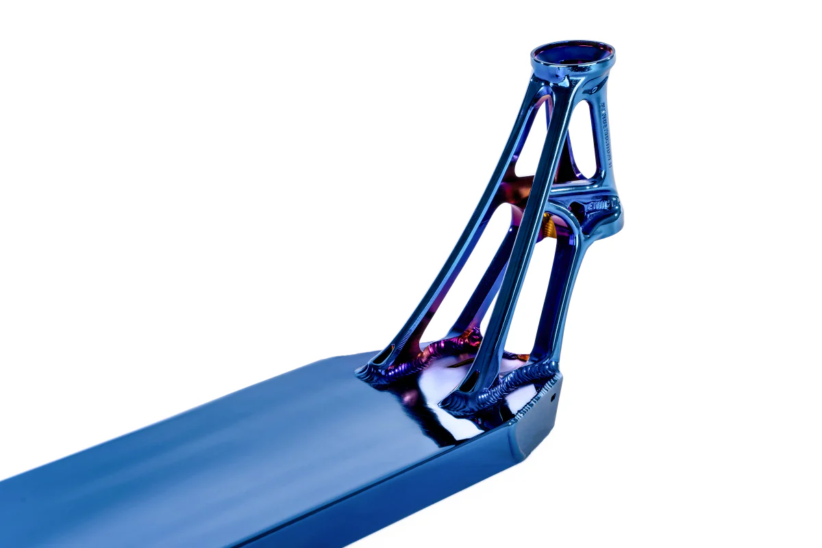 Ethic DTC Pandemonium V2 Scooter Deck 19.7″ (500mm) - Chrome Blue - Image 5
