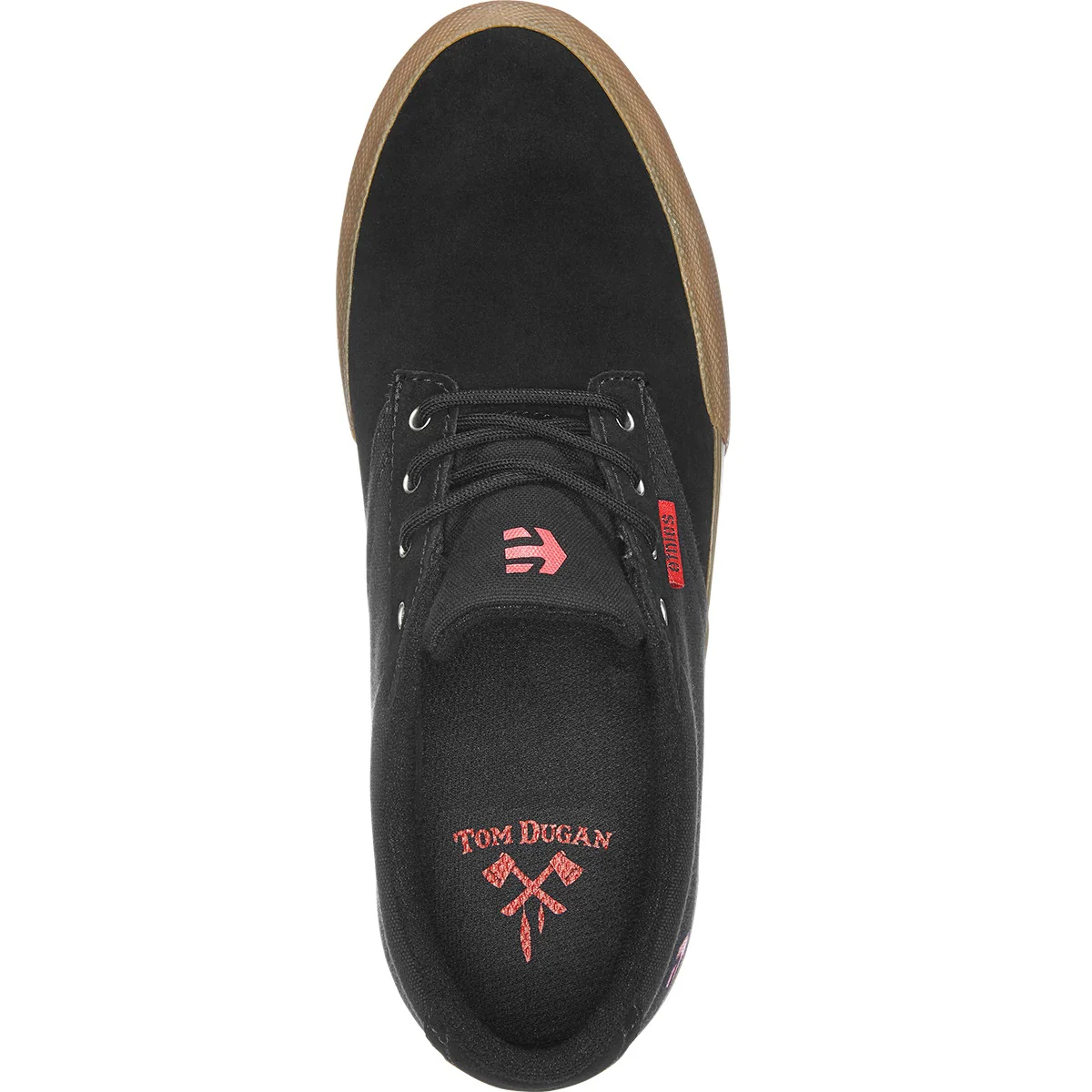 Etnies Shoes Jameson Vulc Tommy Dugan - Black/Red/Gum - Image 3