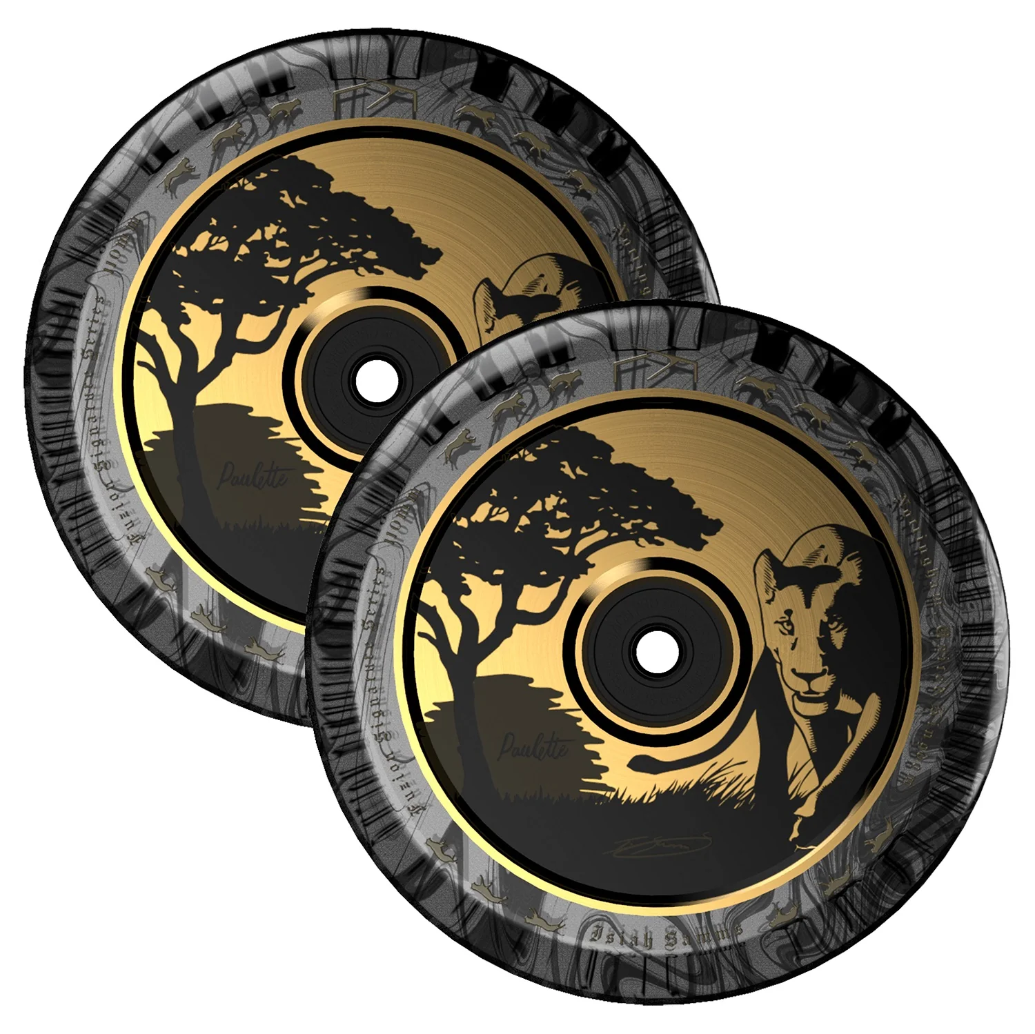 Fuzion Hollowcore Wheels 110mm - Isiah Samms Signature (Pair) - Image 2