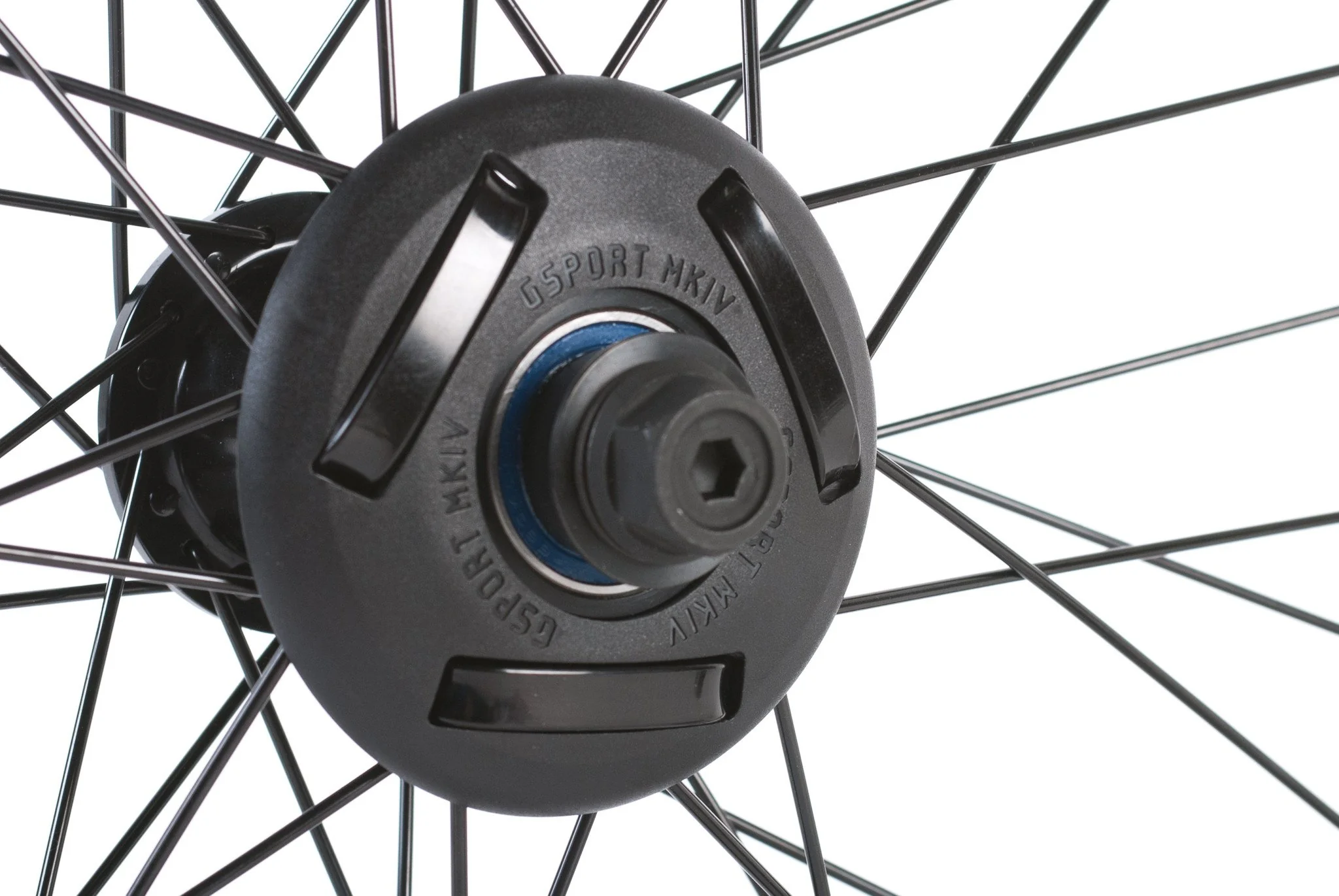 GSport BMX GLAND MKIV Universal Front Hub Guard - Black - Image 2