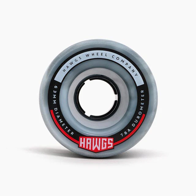 Hawgs Fatty Wheels 63mm 78a - Grey/White Swirl (Set of 4) - Image 2