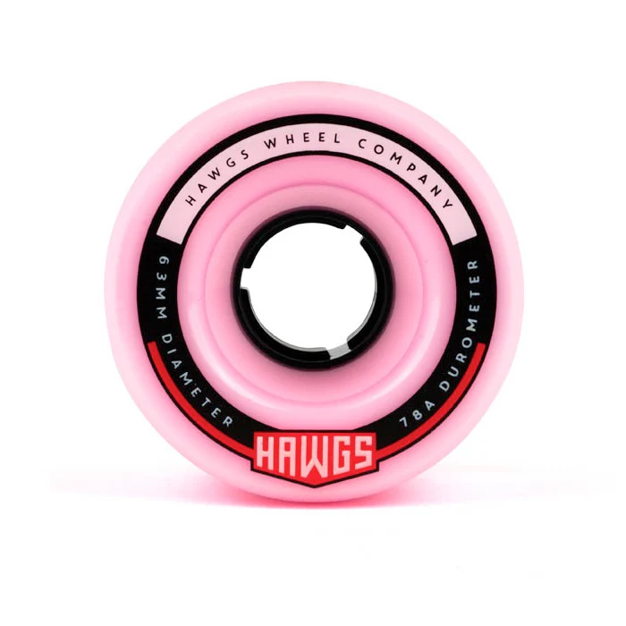 Hawgs Fatty Wheels 63mm 78a - Pink (Set of 4) - Image 2