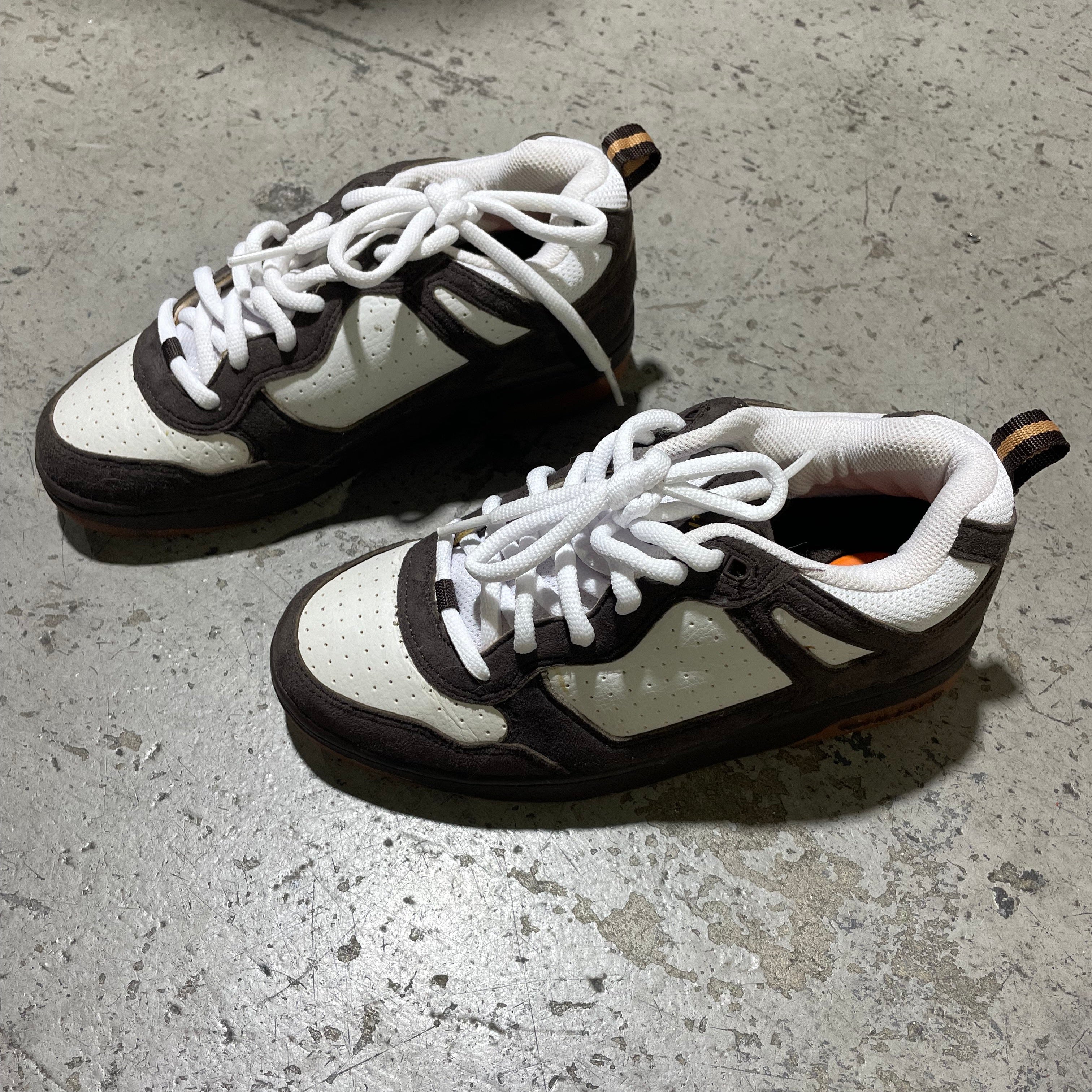 Heelys Fleet Skate Shoes - Dark Brown/White/Gold [Size 6] - Image 2