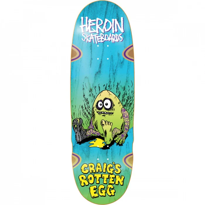 Heroin Questions Craig’s Rotten Egg Skateboard Deck - 10″