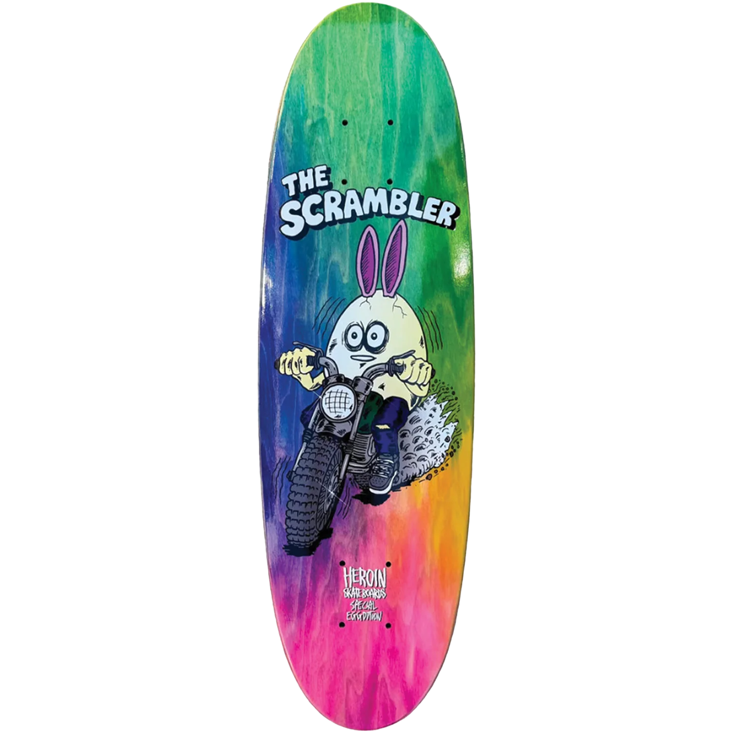 Heroin Scrambler Egg Skateboard Deck - 7.8"