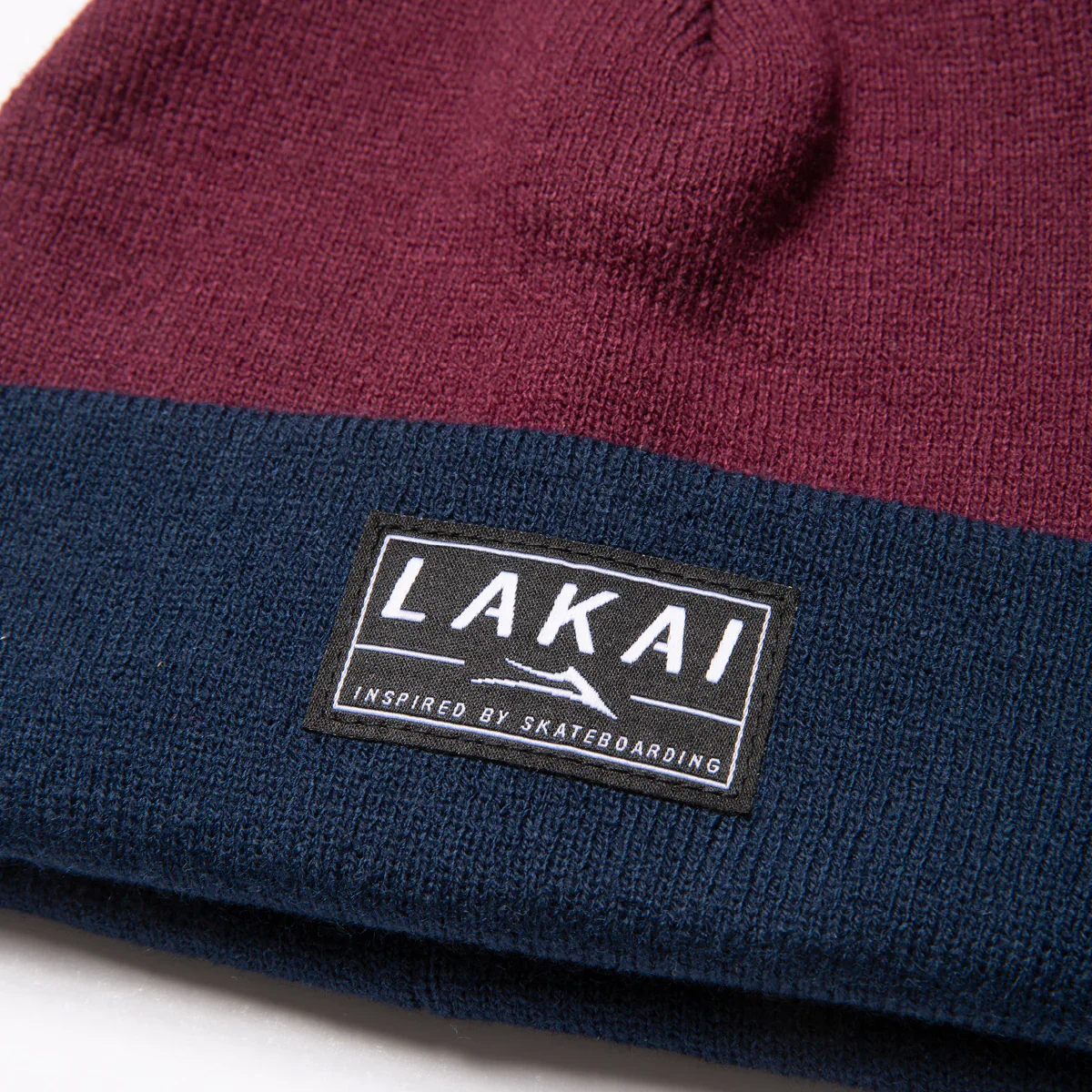 Lakai Daily Beanie - Navy/Maroon - Image 2