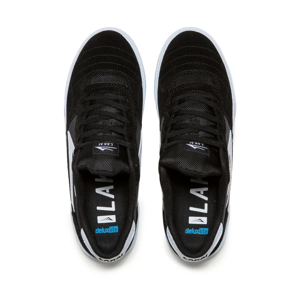 Lakai Shoes Cambridge - Black/White Suede - Image 4