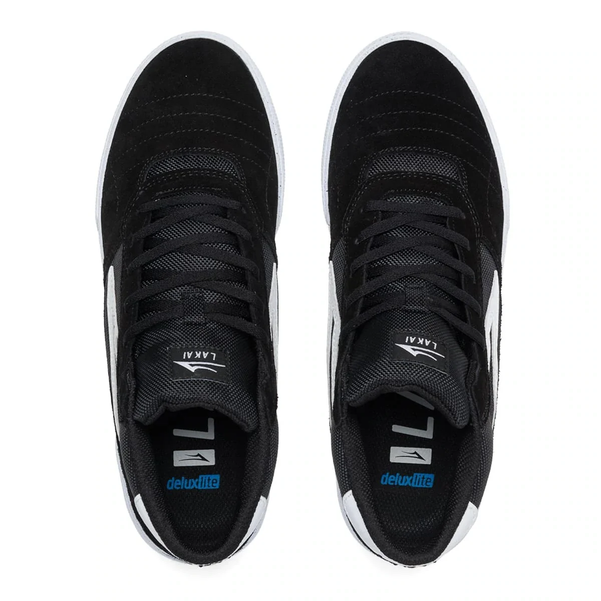 Lakai Shoes Cambridge Mid - Black/White Suede - Image 3