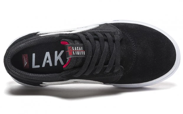 Lakai Shoes Griffin Kids - Black/White Suede - Image 3