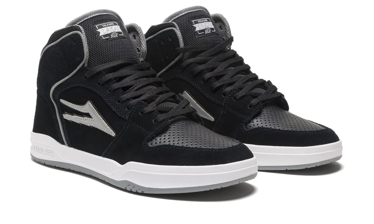 Lakai Shoes Telford - Black/Reflective Suede - Image 2