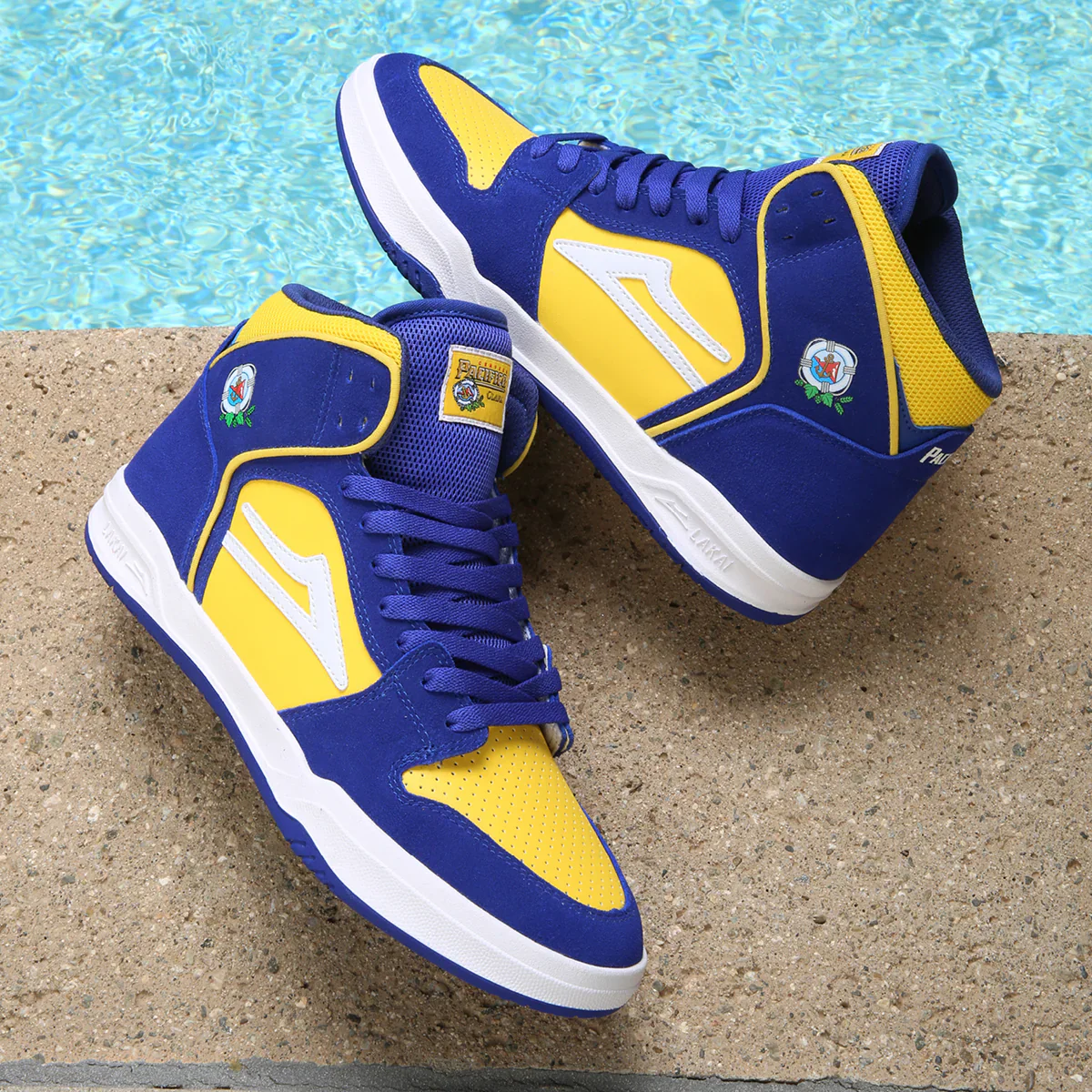 Lakai Shoes Telford - Blue/Yellow Suede - Image 5
