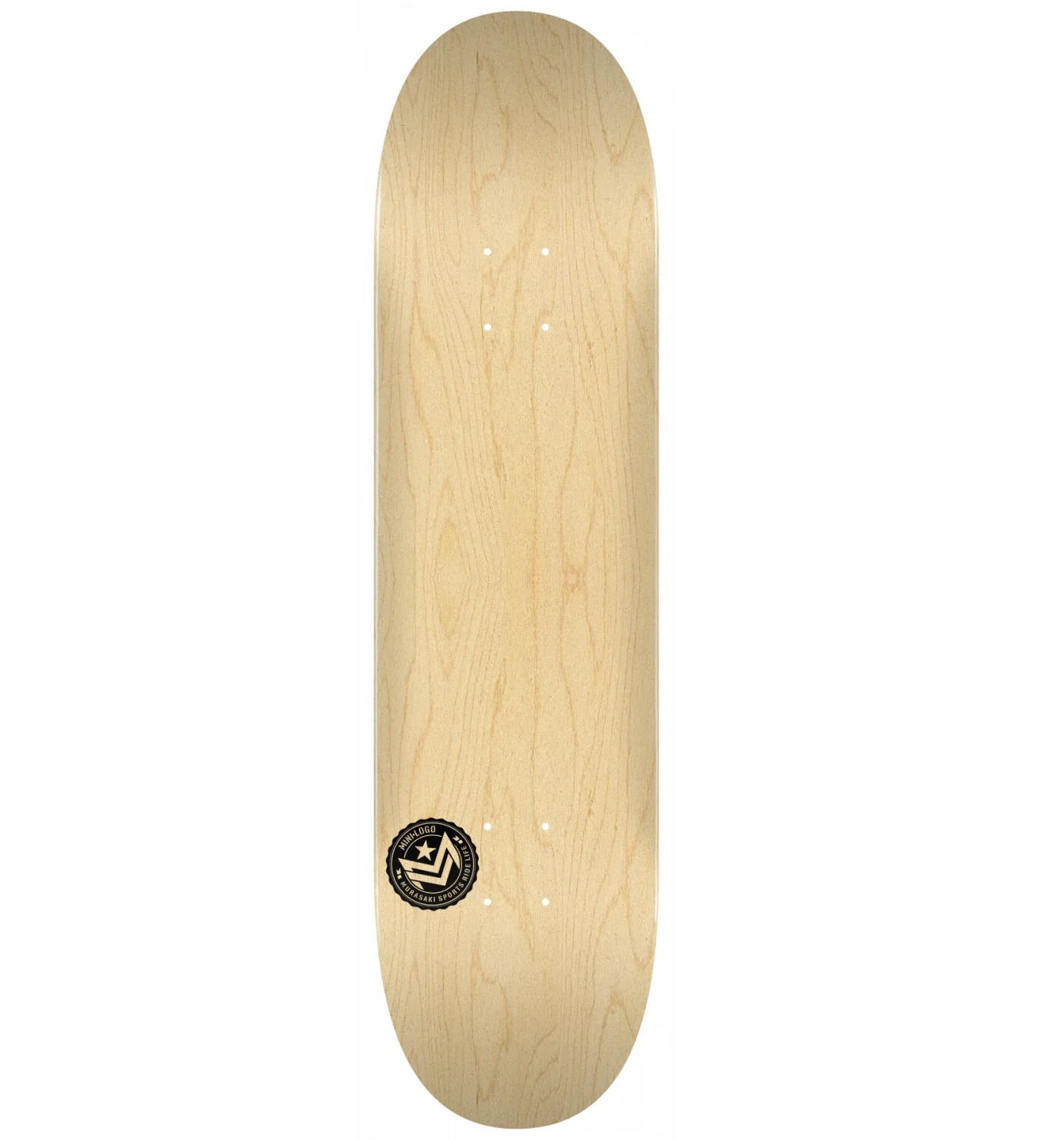 Mini Logo Chevron Stamp 2 Skateboard Deck 243 - 8.25" Natural