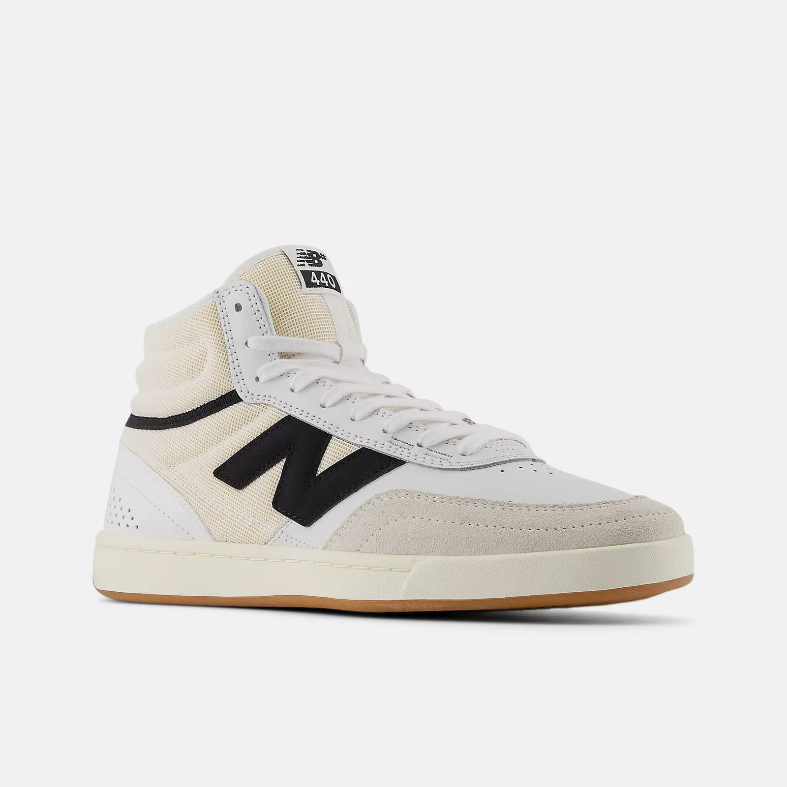 New Balance Shoes Numeric 440 High V2 - White/Black - Image 3