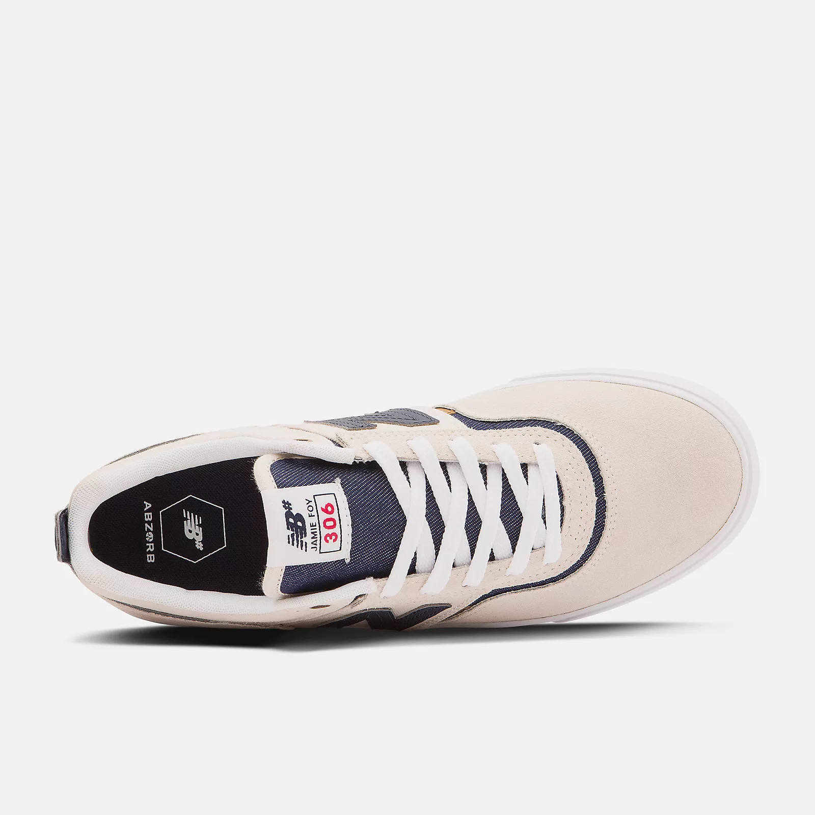 New Balance Shoes Numeric Jamie Foy 306 - White/Navy - Image 5