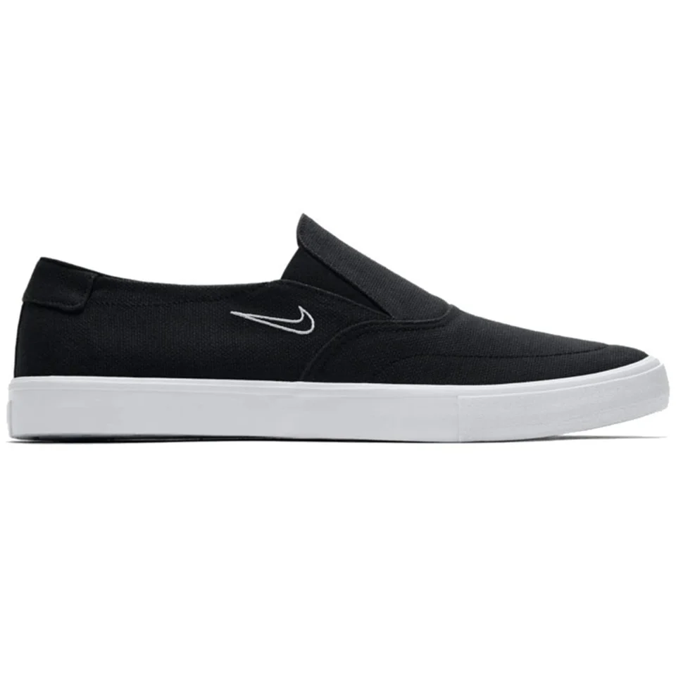 Nike Shoes Portmore II Solarsoft Slip Canvas - Black/Light Bone