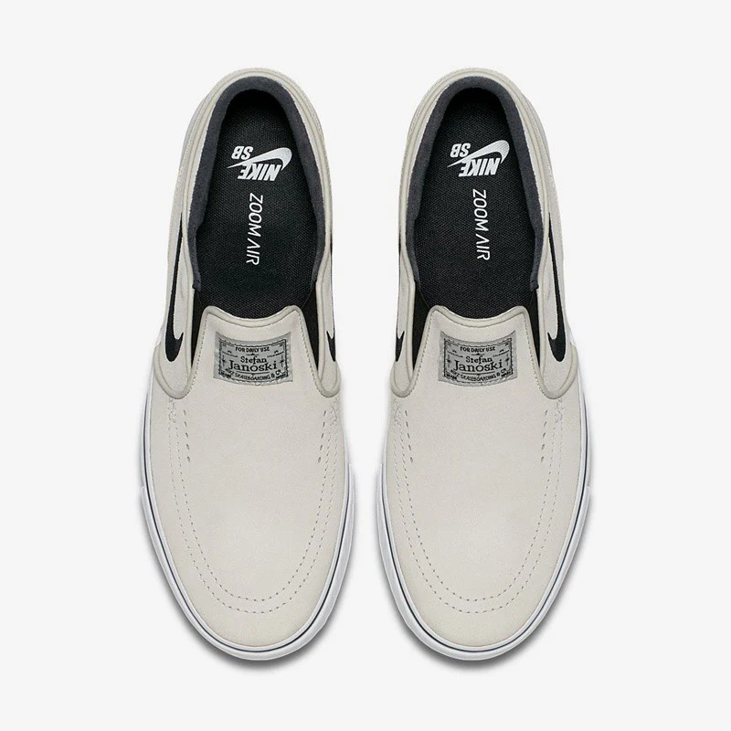 Nike Shoes SB Zoom Stefan Janoski Slip-On - Light Bone/Black-White-Black - Image 3