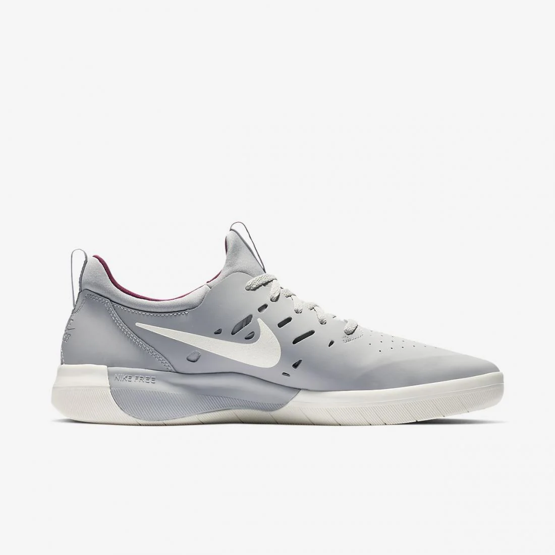 Nike Shoes SB Nyjah Free - Atmosphere Grey/Pale Ivory - Image 2