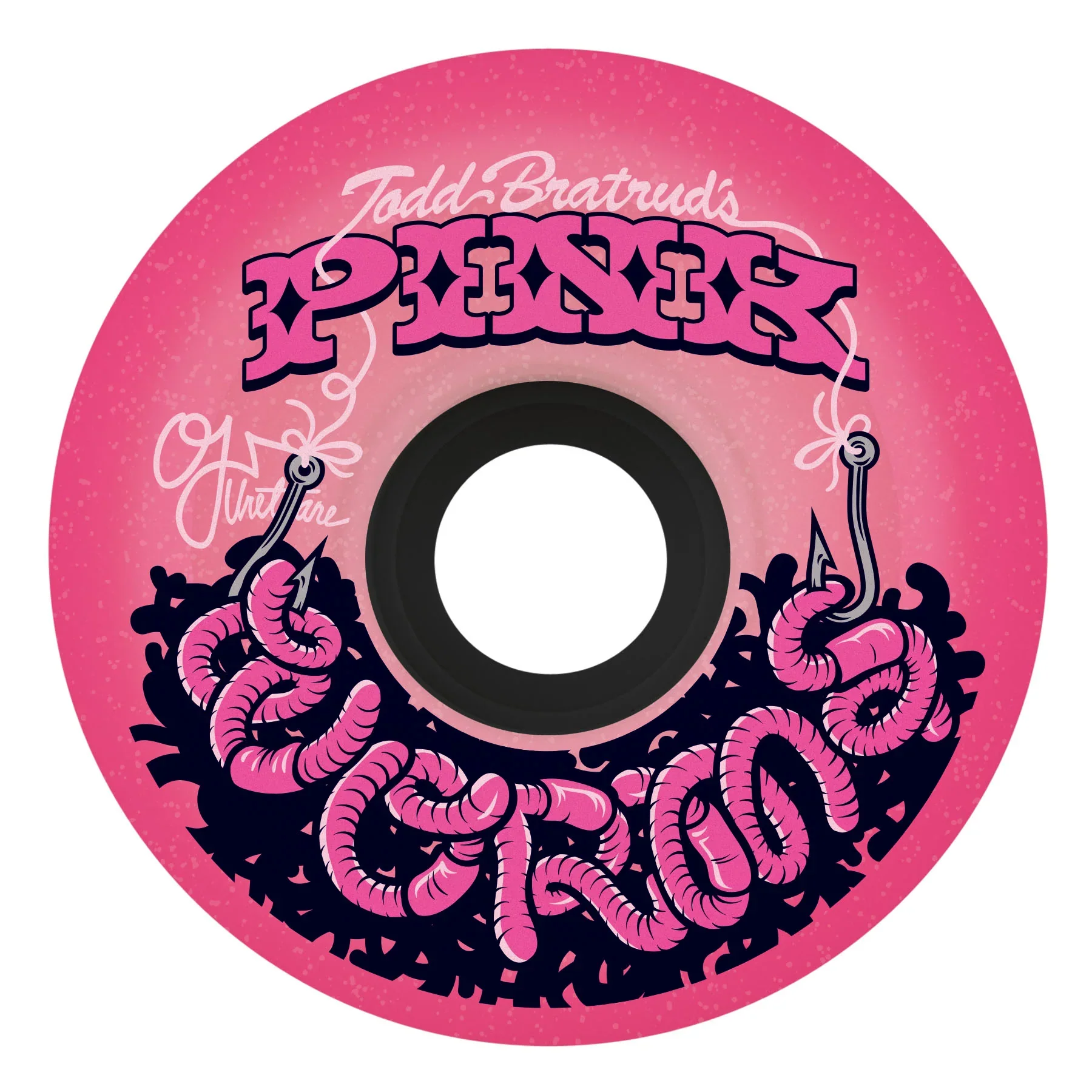 OJ Wheels Pink Worms Super Juice 60mm 78a - Pink (Set of 4)
