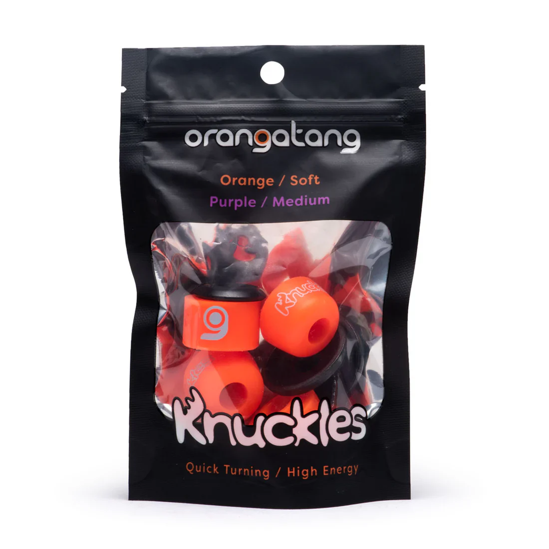 Orangatang Knuckle Bushings Soft - Orange (Set) - Image 2