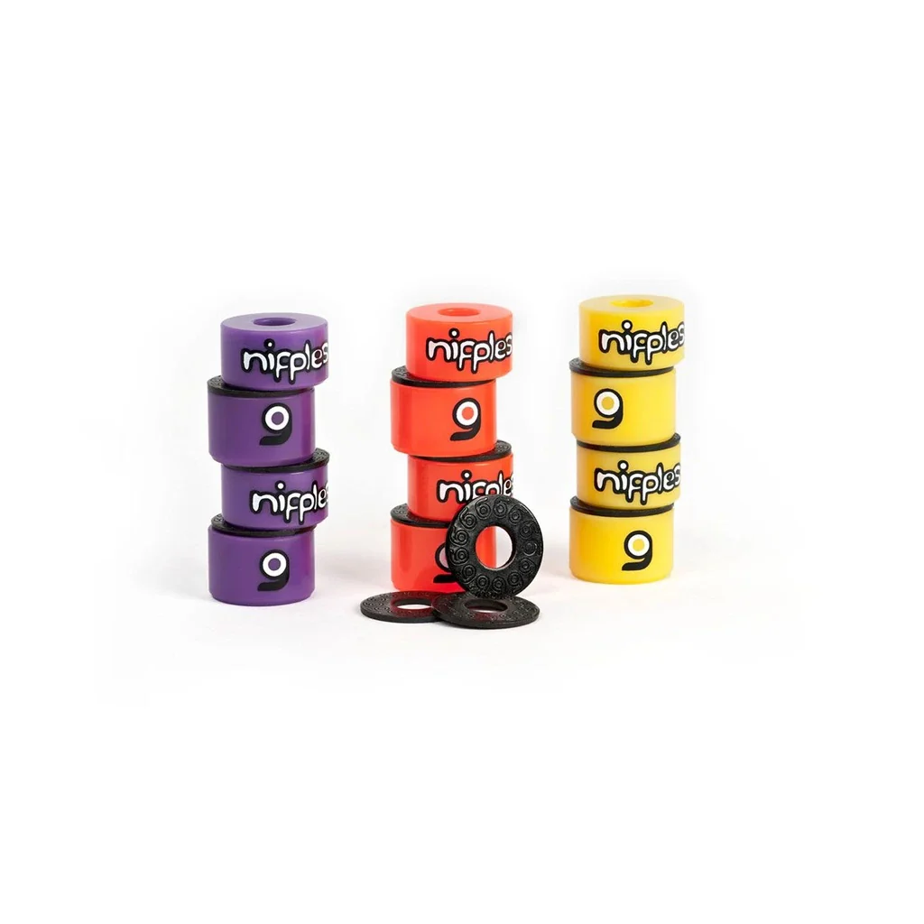 Orangatang Nipple Double Barrel Bushings Soft - Orange (Set) - Image 3