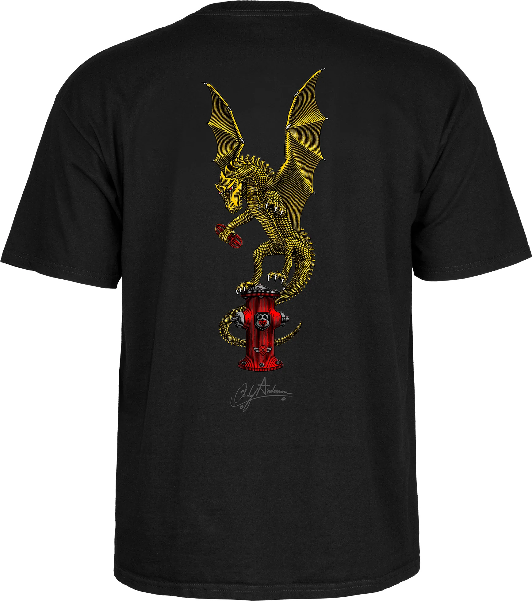 Powell Peralta Andy Anderson Vajra T-shirt - Black - Image 2