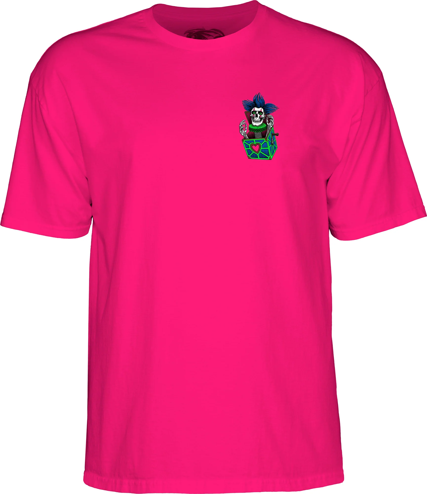 Powell Peralta Chris Hiett Skull T-shirt - Hot Pink - Image 2