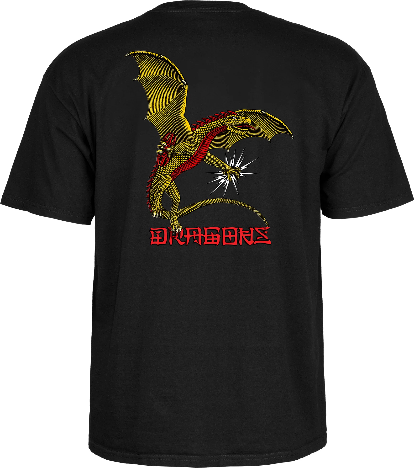 Powell Peralta Dragons Logo T-Shirt - Black - Image 2