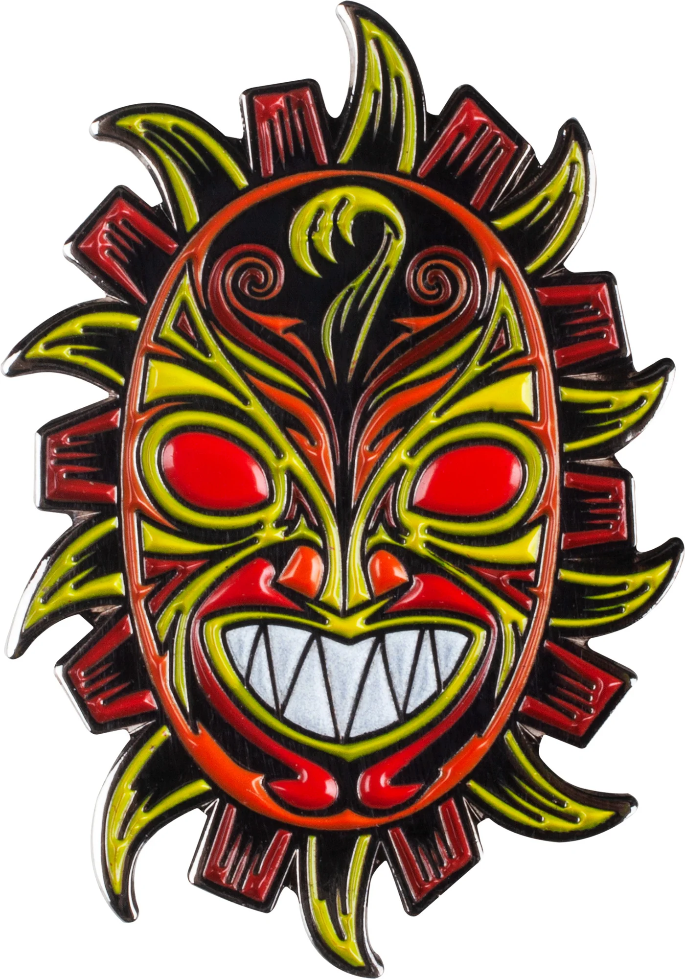 Powell Peralta Guerrero Mask Lapel Pin - Glow in the Dark Teeth