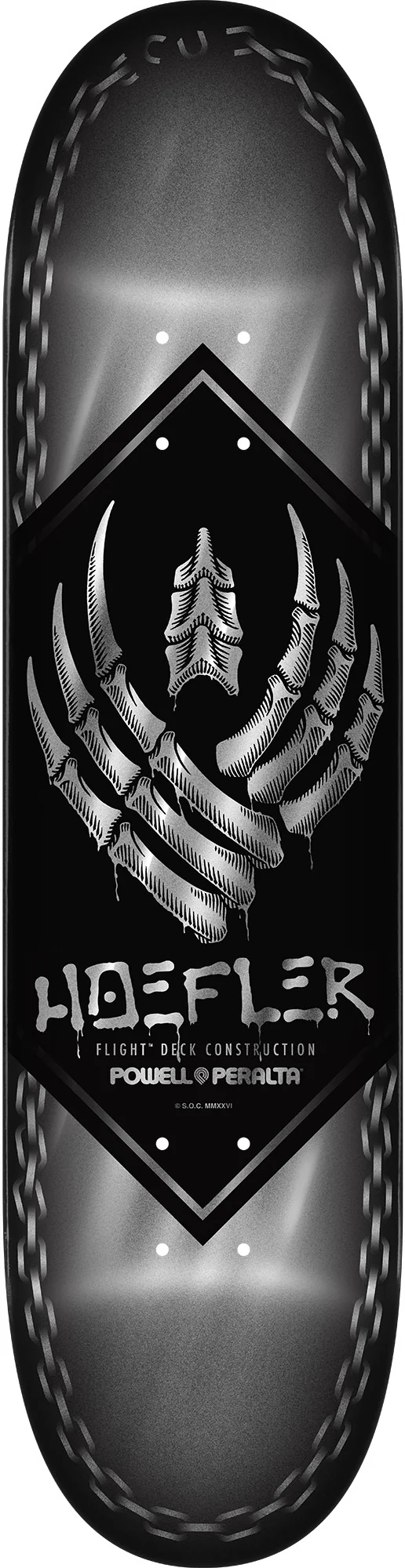 Powell Peralta Kelvin Hoefler Chains Flight Deck - 8.0″ Silver Foil