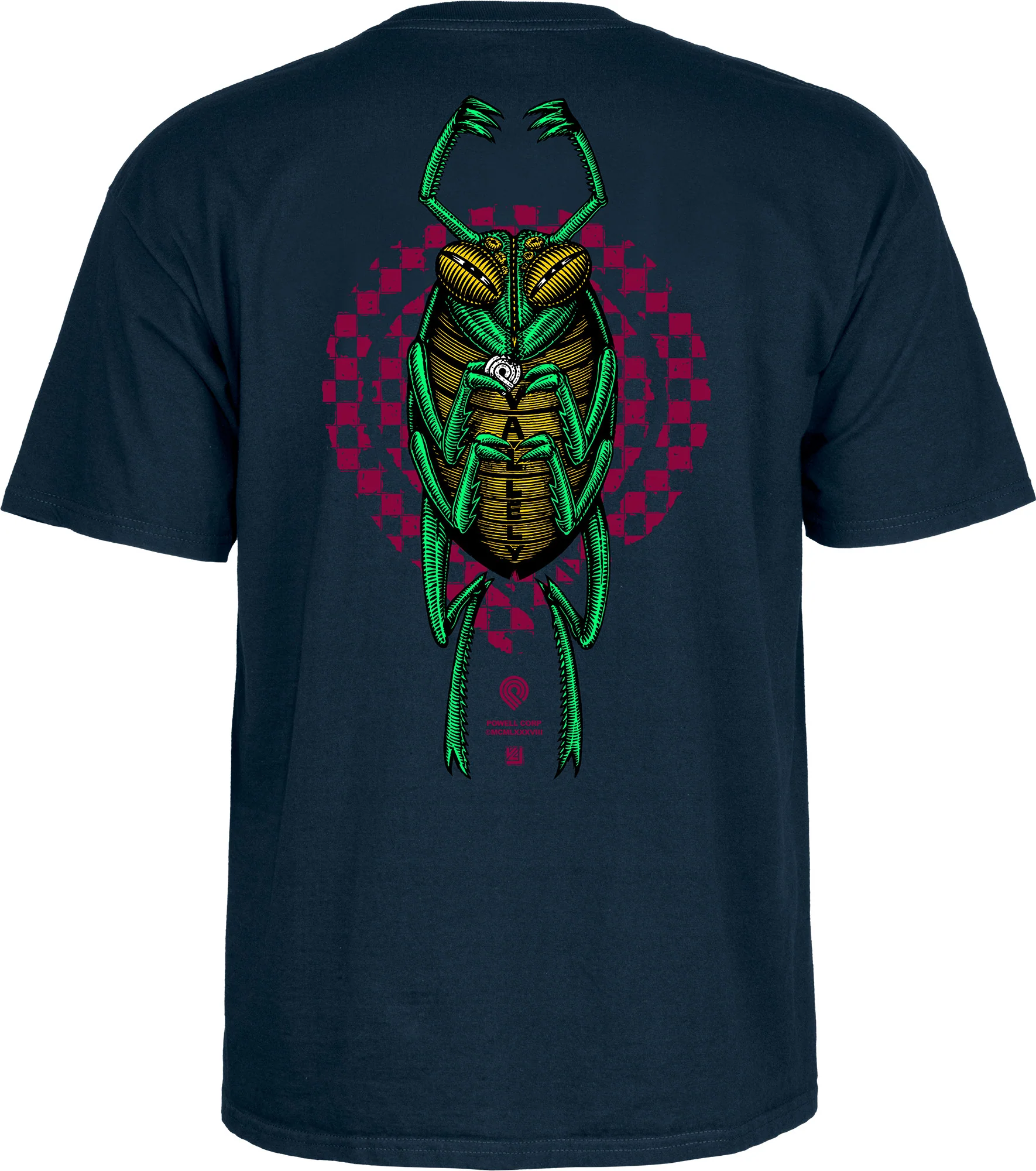Powell Peralta Mike Vallely Bug T-Shirt - Navy - Image 2