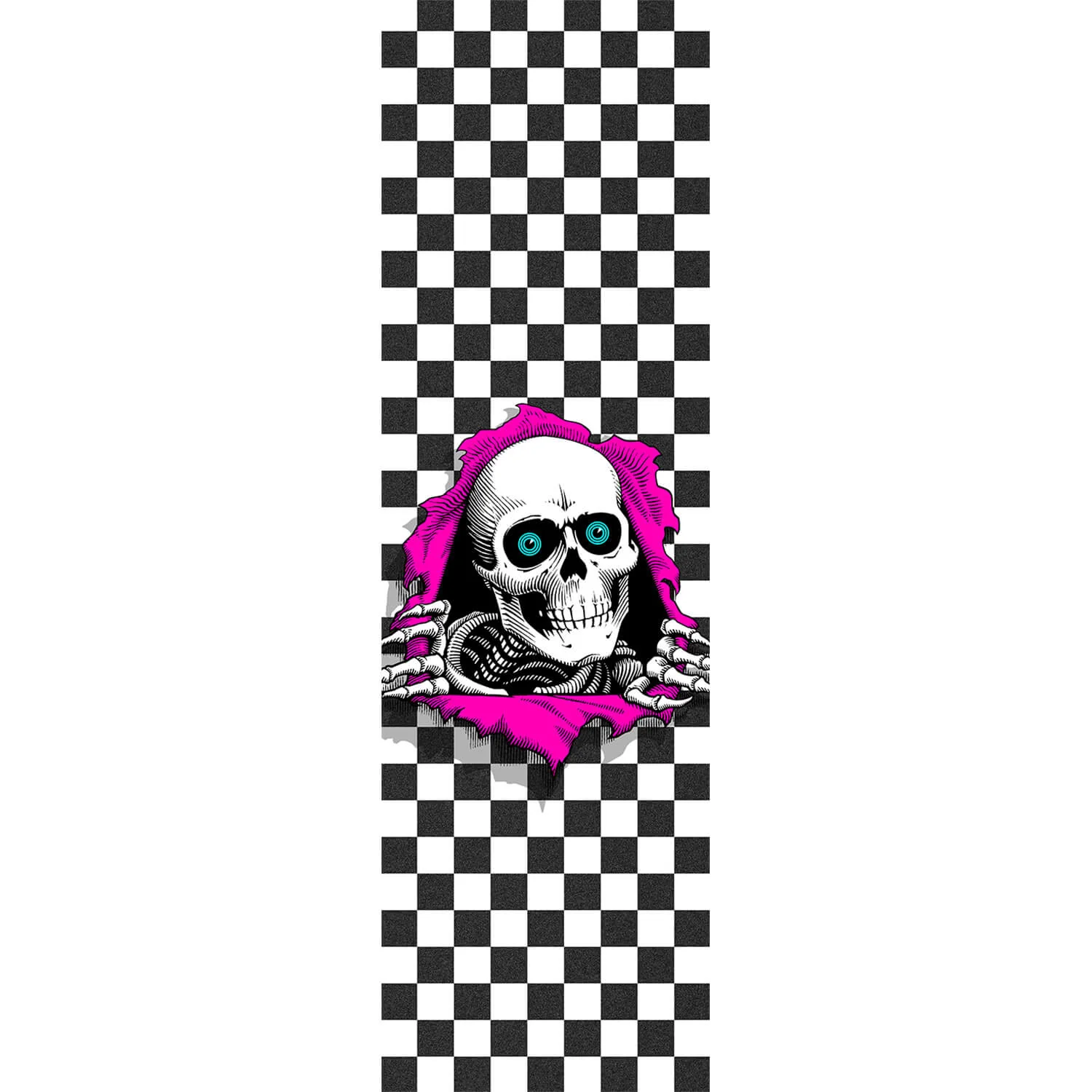 Powell Peralta Ripper Checker Griptape 9"x33" - White