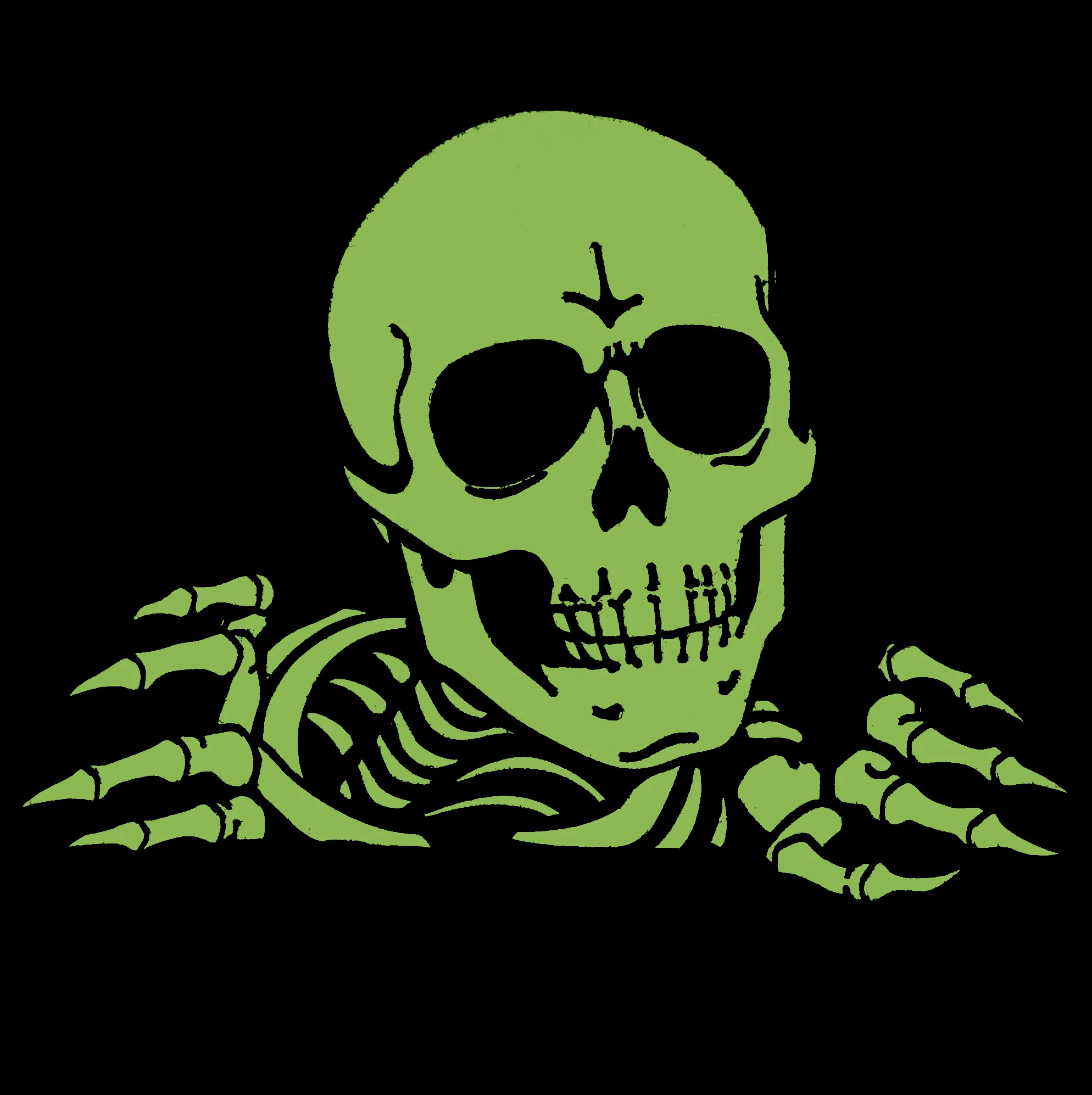 Powell Peralta Ripper Lapel Pin - Glow in the Dark - Image 2