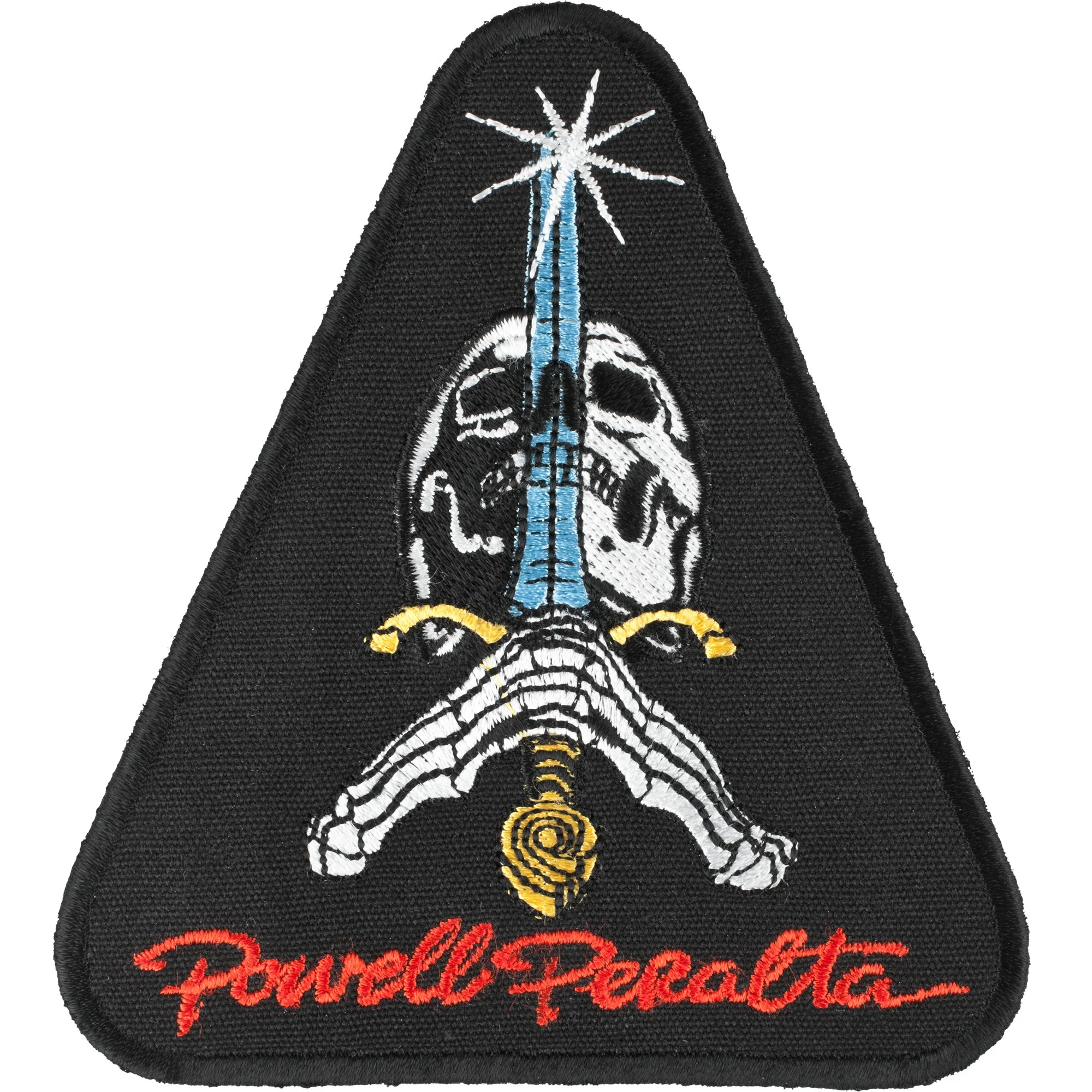 Powell Peralta Skull and Sword Patch - 3.5" Black