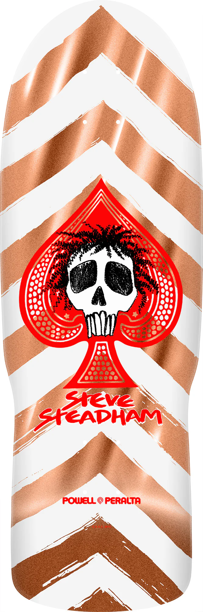 Powell Peralta Steadham Skull & Spade Reissue Deck - 10" Copper Foil **PRE-ORDER**